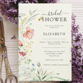 Invitation Mariage moderne Fleur sauvage minimal élégant