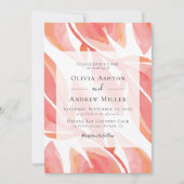 Invitation Mariage moderne floral (Devant)