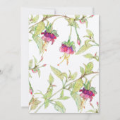 Invitation Mariage Moderne Floral Bohème, Enregistrez la Date (Dos)