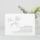 Invitation Mariage Moderne Fugace, Maintenant Faisons la Fête (Debout devant)