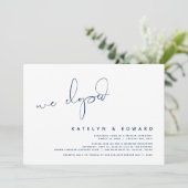 Invitation Mariage Moderne Fugace, Surprise, nous nous sommes (Debout devant)
