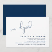 Invitation Mariage Moderne Fugace, Surprise, nous nous sommes (Devant / Derrière)