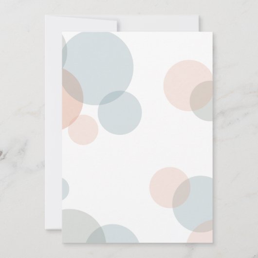 Invitation Mariage Moderne Gros Gras Points Confetti (Dos)