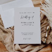 Invitation Mariage moderne invite Modèle