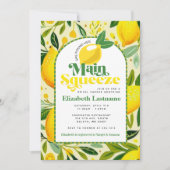 Invitation Mariage Moderne Jaune Citron Main Squeeze Shower d (Devant)