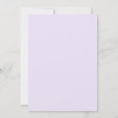 Invitation Mariage moderne Lavender (Dos)