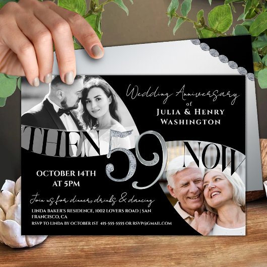 Invitation Mariage Moderne Luxueux 59 Ans