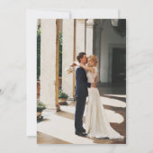 Invitation Mariage moderne minimaliste (Dos)