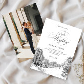 Invitation Mariage moderne minimaliste