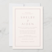 Invitation Mariage moderne minimaliste brillant (Devant)