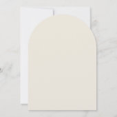 Invitation Mariage moderne minimaliste Design simple (Dos)