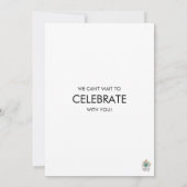 Invitation Mariage Moderne Minimaliste Élégant (Dos)