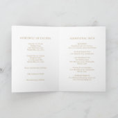 Invitation Mariage Moderne Minimaliste en Or (Intérieur)