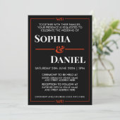 Invitation Mariage Moderne Minimaliste Modifiable (Debout devant)