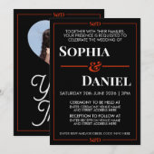 Invitation Mariage Moderne Minimaliste Modifiable (Devant / Derrière)