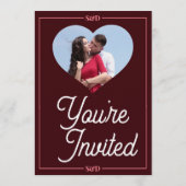 Invitation Mariage Moderne Minimaliste Modifiable (Dos)