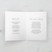 Invitation Mariage moderne minimaliste noir et blanc (Intérieur)