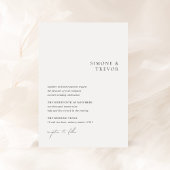 Invitation Mariage moderne minimaliste Simone