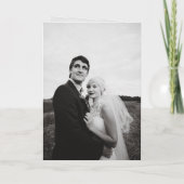 Invitation Mariage Moderne Monogramme Noir et Blanc Intempore (Dos)