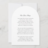 Invitation Mariage moderne noir et blanc (Dos)