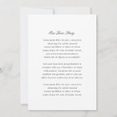 Invitation Mariage moderne noir et blanc (Dos)