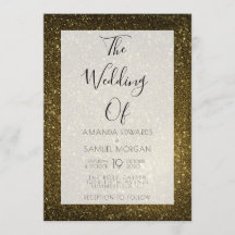 Mariage moderne noir et or