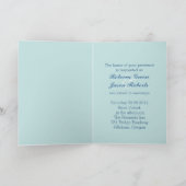 Invitation mariage moderne plage coquillages océan (Intérieur)