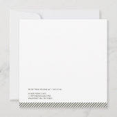 Invitation Mariage moderne rétro (Dos)