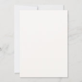 Invitation Mariage Moderne Rose Fleur Script Aquarelle Rose (Dos)
