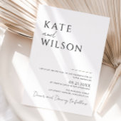 Invitation Mariage moderne simple