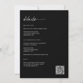 Invitation Mariage Moderne Simple avec Écriture Manuscrite To (Dos)
