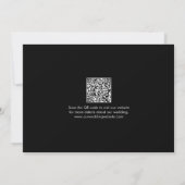 Invitation Mariage Moderne Simple Enregistrer La Date Code QR (Dos)