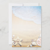 Invitation Mariage moderne Starfish Ocean Plage tropicale (Dos)
