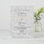 Invitation Mariage Moderne sur la Plage (Debout devant)