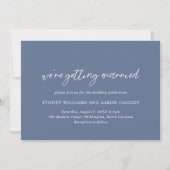 Invitation Mariage moderne Sydney Dusty Blue (Devant)