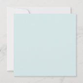Invitation Mariage Moderne Teal Feuillage Carré (Dos)
