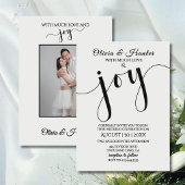 Invitation Mariage, Moderne, Typographie, Écriture, Invitatio