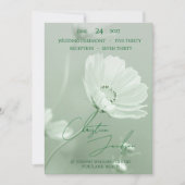 Invitation Mariage Moderne Typographie Script Floral Douce Me (Devant)