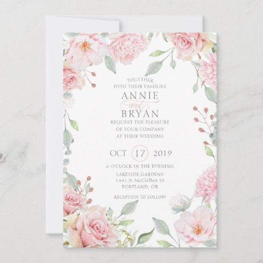 Invitation MARIAGE | modifiable (Devant)