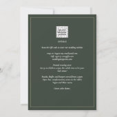 Invitation MARIAGE monochrome tout-en-1 (Dos)