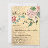 Invitation Mariage Monogram Drives Florals Mint Parties scint (Devant)