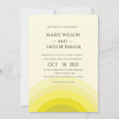 Invitation Mariage monogramme aquarelle (Devant)