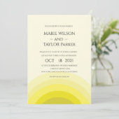 Invitation Mariage monogramme aquarelle (Debout devant)