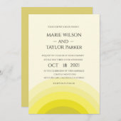 Invitation Mariage monogramme aquarelle (Devant / Derrière)