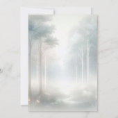 Invitation Mariage Monogramme Cerf Blanc Forêt Enchantée (Dos)