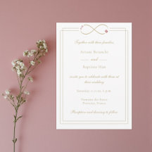 Mariage Monogramme de l'Amour Infini Double Joie