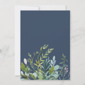 Invitation Mariage Monogramme de verdure d'été (Dos)