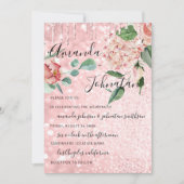 Invitation Mariage Monogramme Drives Florals Mint Parties sci (Devant)