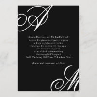 Mariage Monogramme Edge moderne