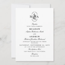 Mariage Monogramme Élégant avec Esperluette